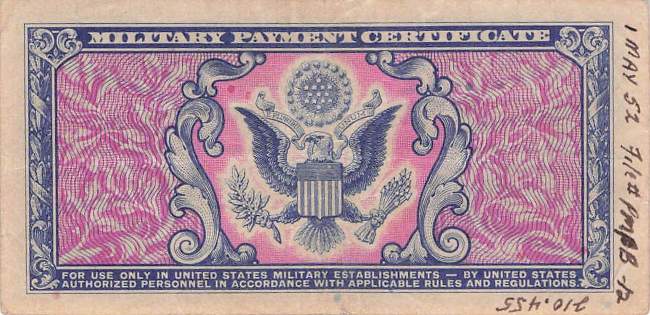 USA MPC Series 481 p.M22 5 Cents 1951 F